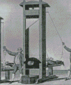 Black And White Guillotine Execution Diamond Paintings