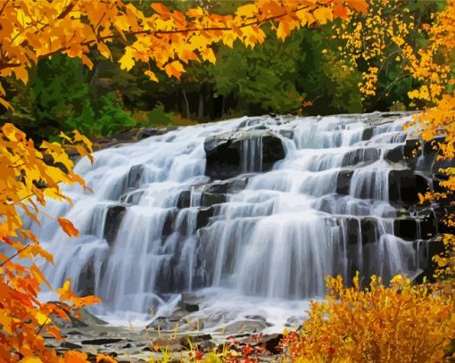 Bond Michigan Waterfall Diamond Paintings