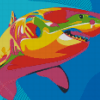 Colorful Rainbow Shark Art Diamond Paintings