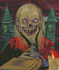 Crypt Keeper And Old Book Art Diamond Paintings