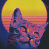 Cute Retro Cat Diamond Paintings