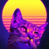 Cute Retro Cat Diamond Paintings