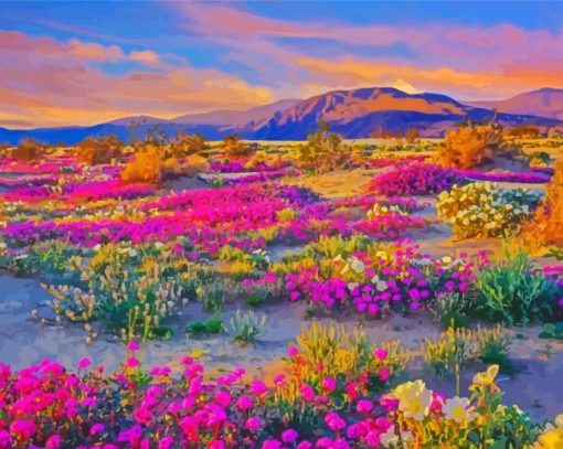 Desert Flowers Diamond Paintings