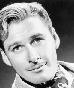 Errol Flynn Black And White Diamond Paintings