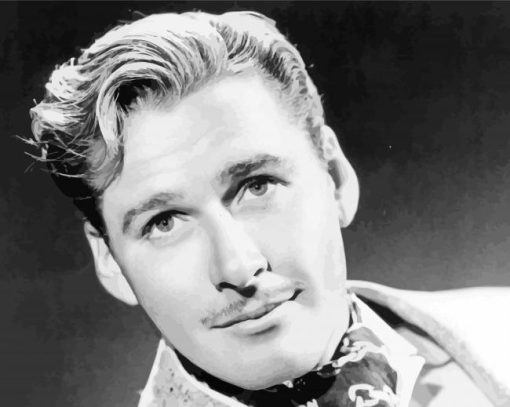 Errol Flynn Black And White Diamond Paintings