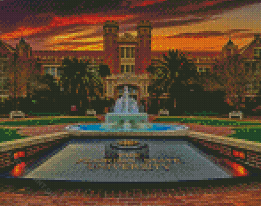 Florida State University At Sunset Diamond Paintings