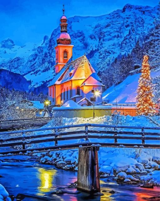 German Bavaria In Winter Art Diamond Paintings