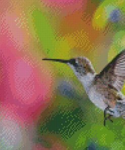 Hummingbird And Bee Diamond Paintings