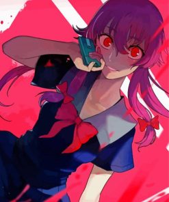 Mirai Nikki Anime Diamond Piantings