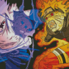 Naruto Vs Sasuke Fight Diamond Painting