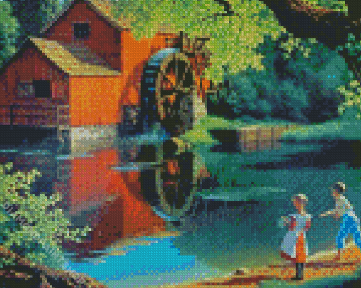 Old Mill By Paul Detlefsen Diamond Paintings