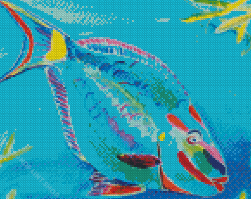 Parrot Fish Art Diamond Paintings