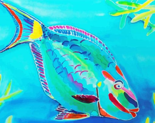 Parrot Fish Art Diamond Paintings