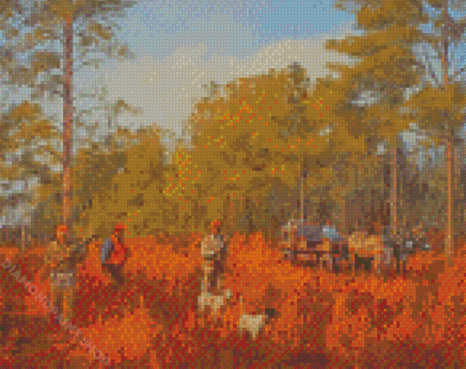 Quail Hunting Artwork Diamond Paintings