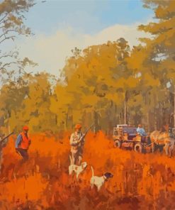 Quail Hunting Artwork Diamond Paintings