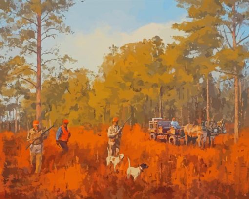 Quail Hunting Artwork Diamond Paintings