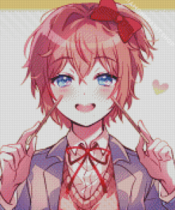 Sayori Doki Doki Character Diamond Piantings