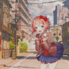 Sayori Cute Anime Character Diamond Piantings