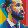 Sergio Ramos Pop Art Diamond Paintings