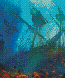 Ship On Bottom Diamond Paintings