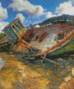 Ship Wrecked Diamond Paintings