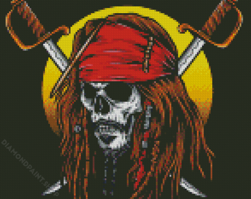 Skull Pirate IIlustration Diamond Paintings