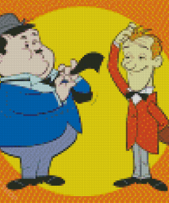 Stan And Ollie Cartoon Diamond Paintings