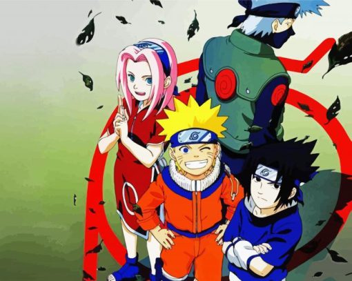 Team 7 Anime Diamond Piantings