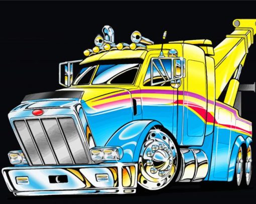 Tow Truck Art Diamond Paintings