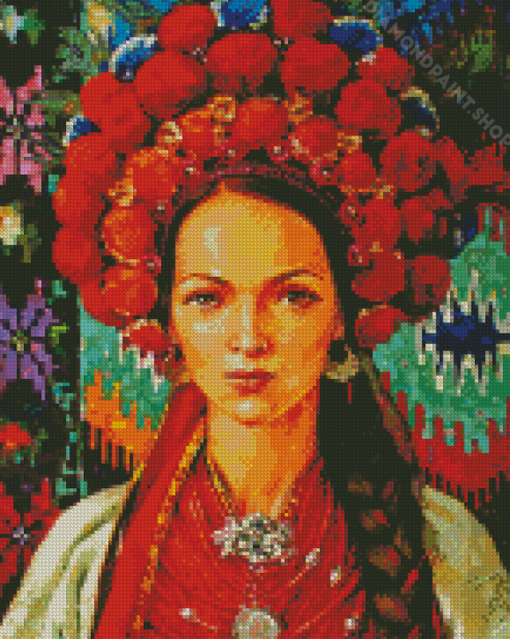 Ukrainian Girl Art Diamond Paintings