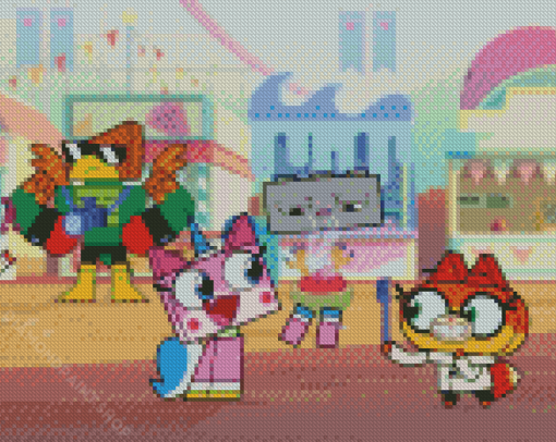 Unikitty Illustration Diamond Paintings