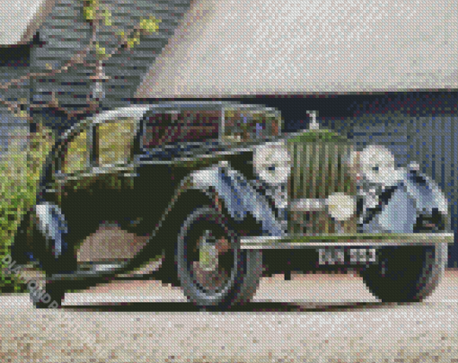 Vintage Rolls Royce Diamond Paintings