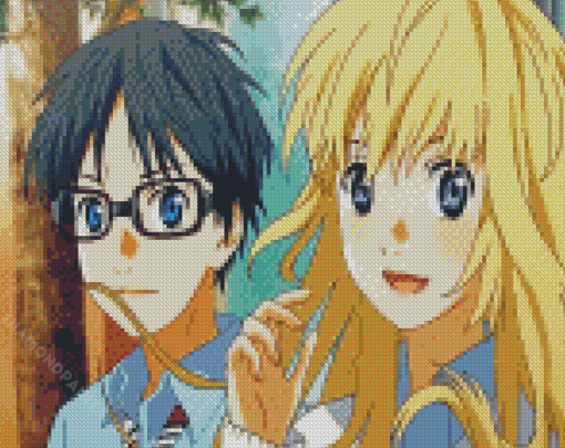 Your Lie In April Anime Diamond Piantings