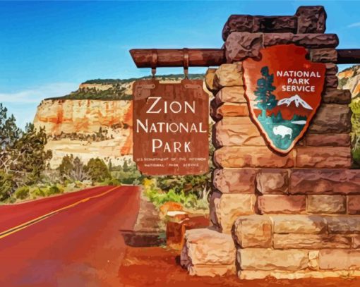 Zion National Park Landscape Diamond Paintings