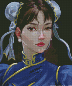 Aesthetic Chun Li Warrior Diamond Paintings