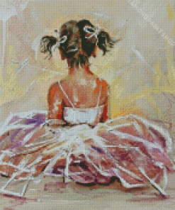 Aesthetic Little Ballerina Art Diamond Paintings