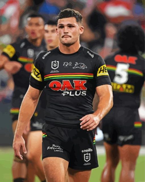 Aesthetic Penrith Panthers Player - Diamond Piantings