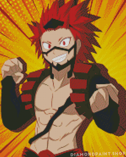 Aesthetic Red Riot Illustration Diamond Paintings