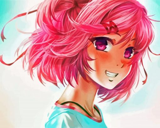 Aesthetic Natsuki Anime Diamond Piantings