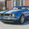 Blue 68 Chevrolet Camaro Diamond Paintings