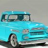 Blue Chevy Apache Diamond Paintings