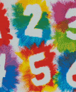 Colorful Numbers Diamond Paintings