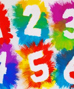 Colorful Numbers Diamond Paintings