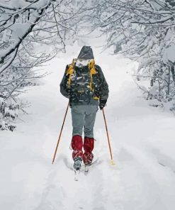 Cross Country Skiing Diamond Piantings