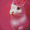 Cute Pink Rabbit Diamond Paintings