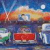 Drive In Movie Theater Diamond Paintings