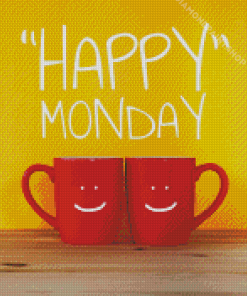 Happy Monday Cups Diamond Piantings