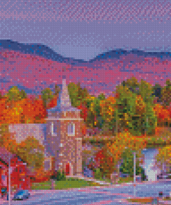 Lake Placid Village Diamond Paintings