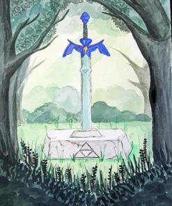 Zelda Master Sword Art Diamond Painting