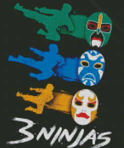 3 Ninjas Art Diamond Paintings